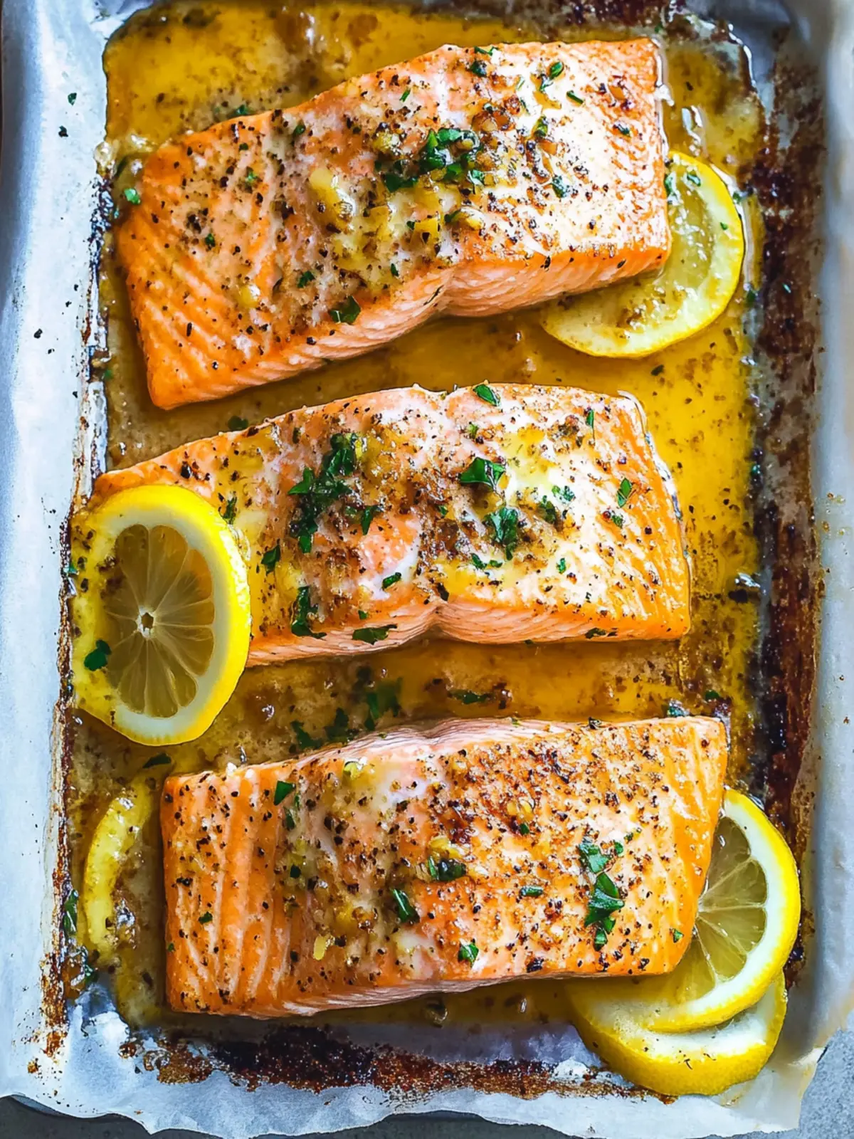 Sheet Pan Lemon Garlic Butter Salmon in 30 Minutes or Less 4 Sheet Pan Lemon Garlic Butter Salmon