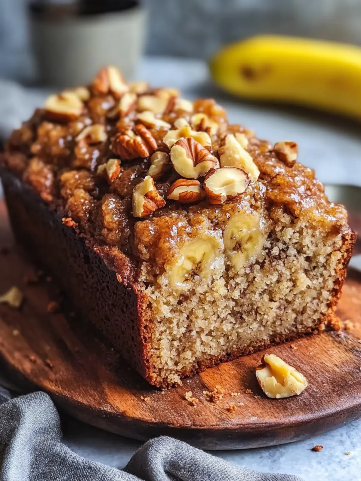Sourdough Discard Banana Bread with Walnut Streusel Bliss 5 Sourdough Discard Banana Bread with Walnut Streusel