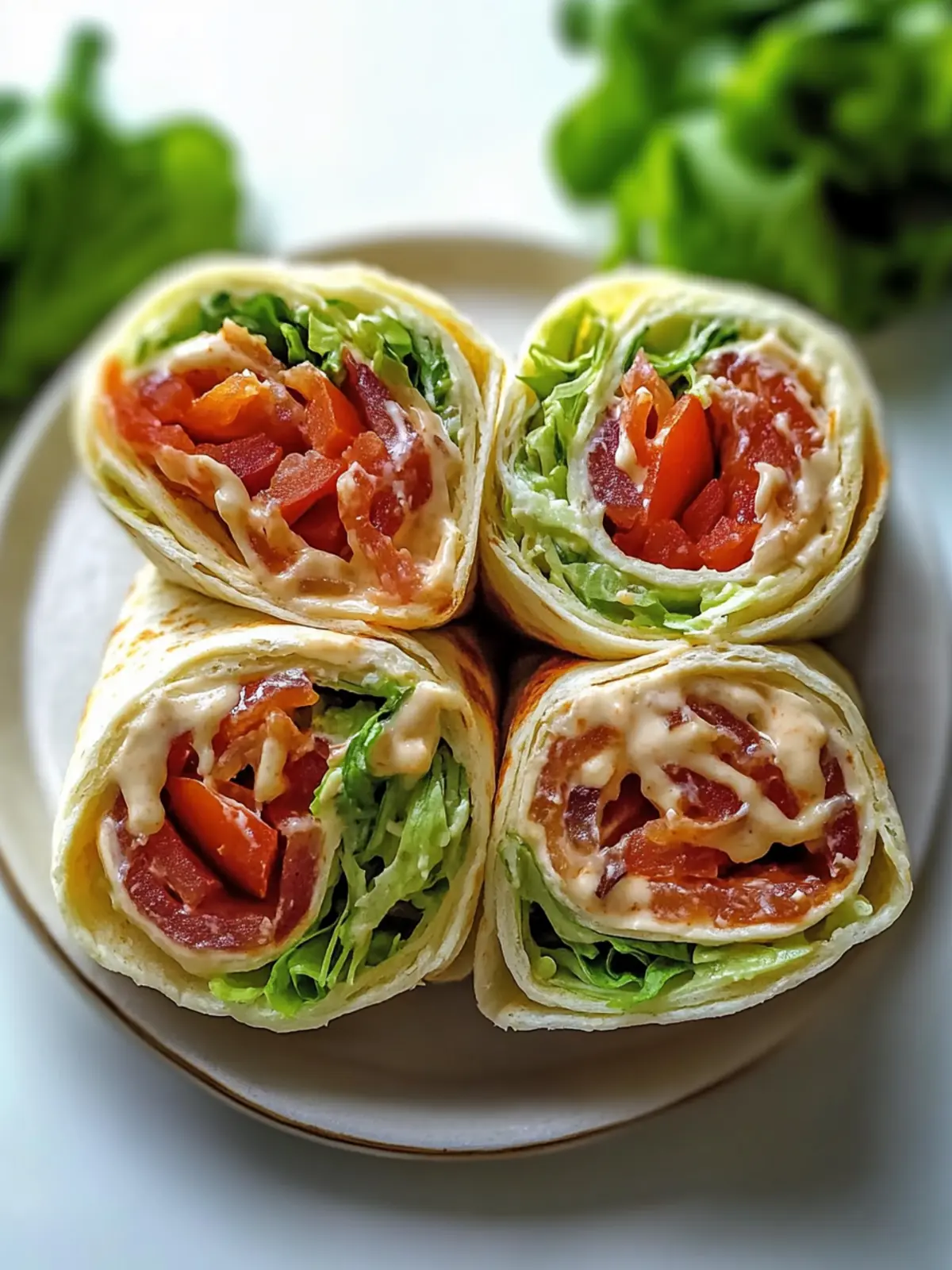Zesty BLT Wraps with Chipotle Mayo for Quick, Tasty Lunches 5 BLT Wraps with Chipotle Mayo