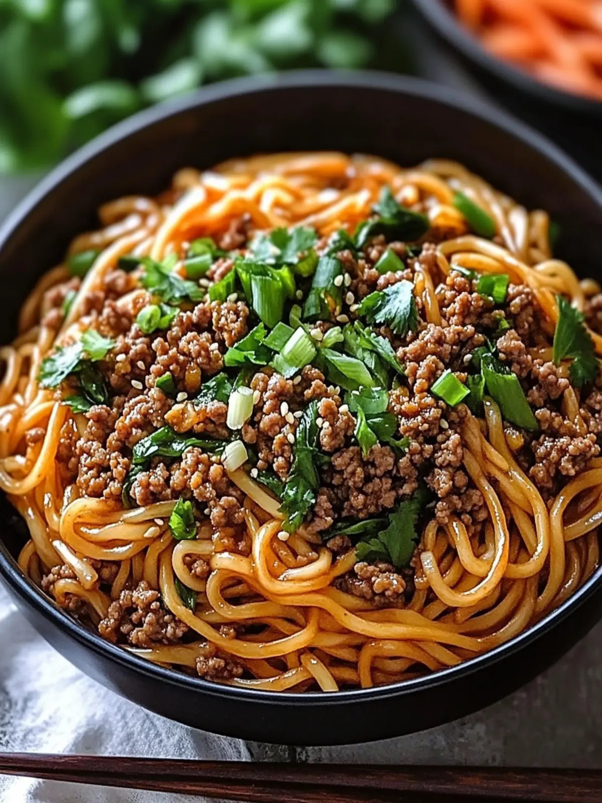 Savory Asian Ground Beef Noodles Ready in Just 30 Minutes 2 Asian Ground Beef Noodles