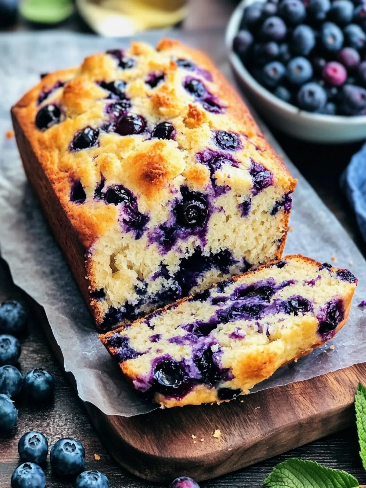 Blueberry Cream Cheese Bread