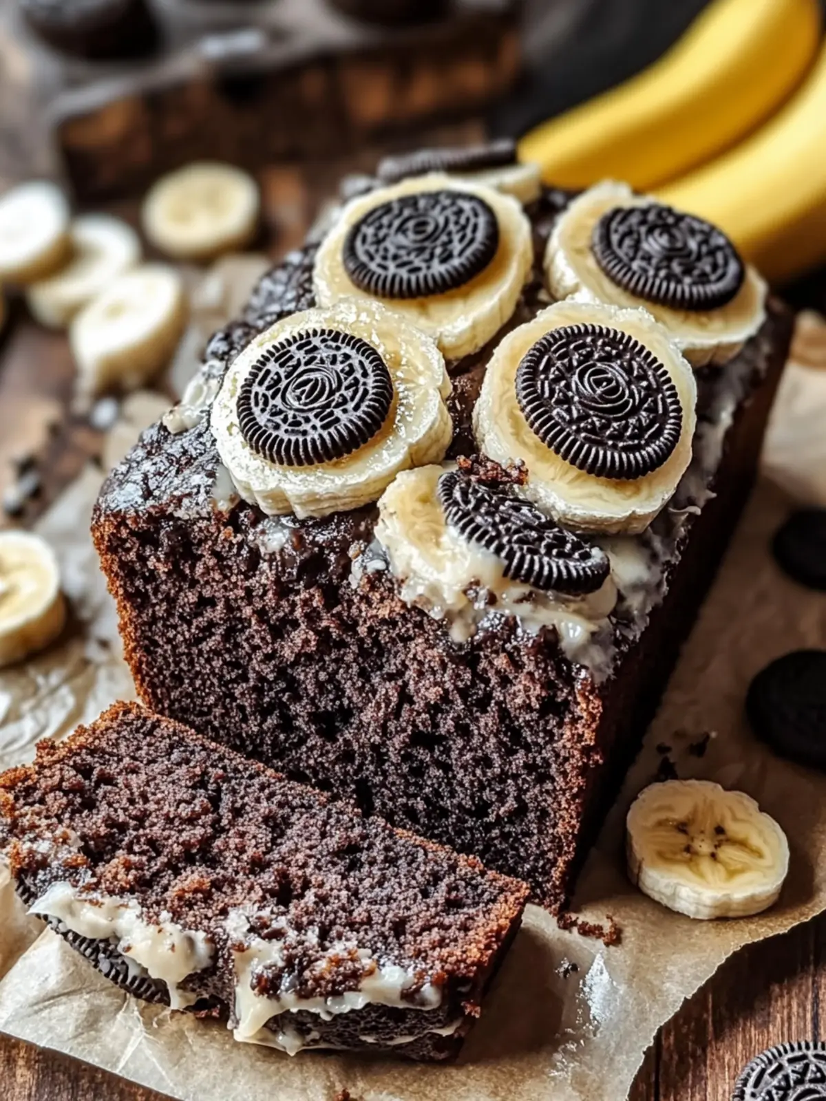 Oreo Banana Bread