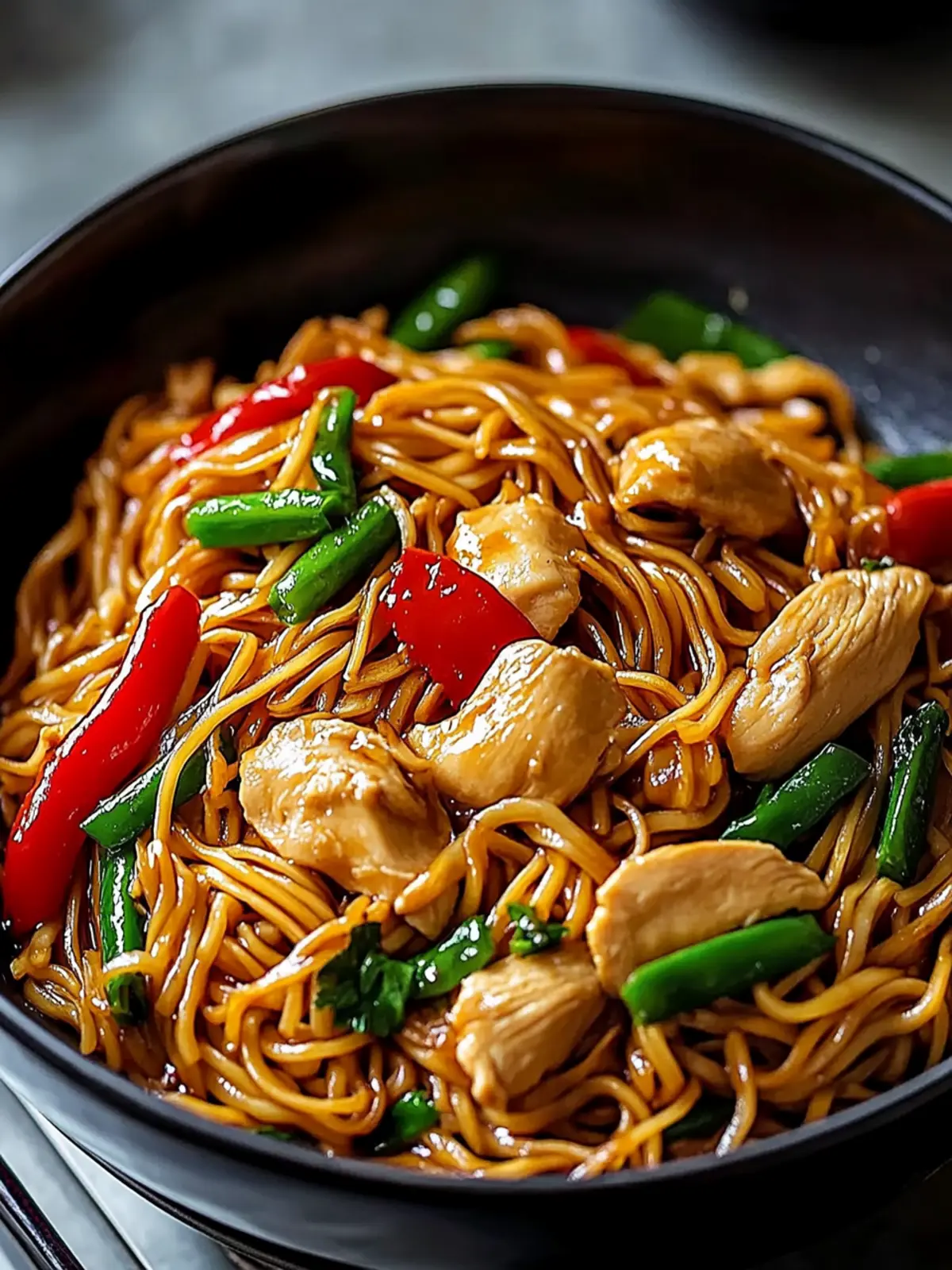 Savory Chicken Lo Mein Ready in 20 Minutes or Less 5 Chicken Lo Mein