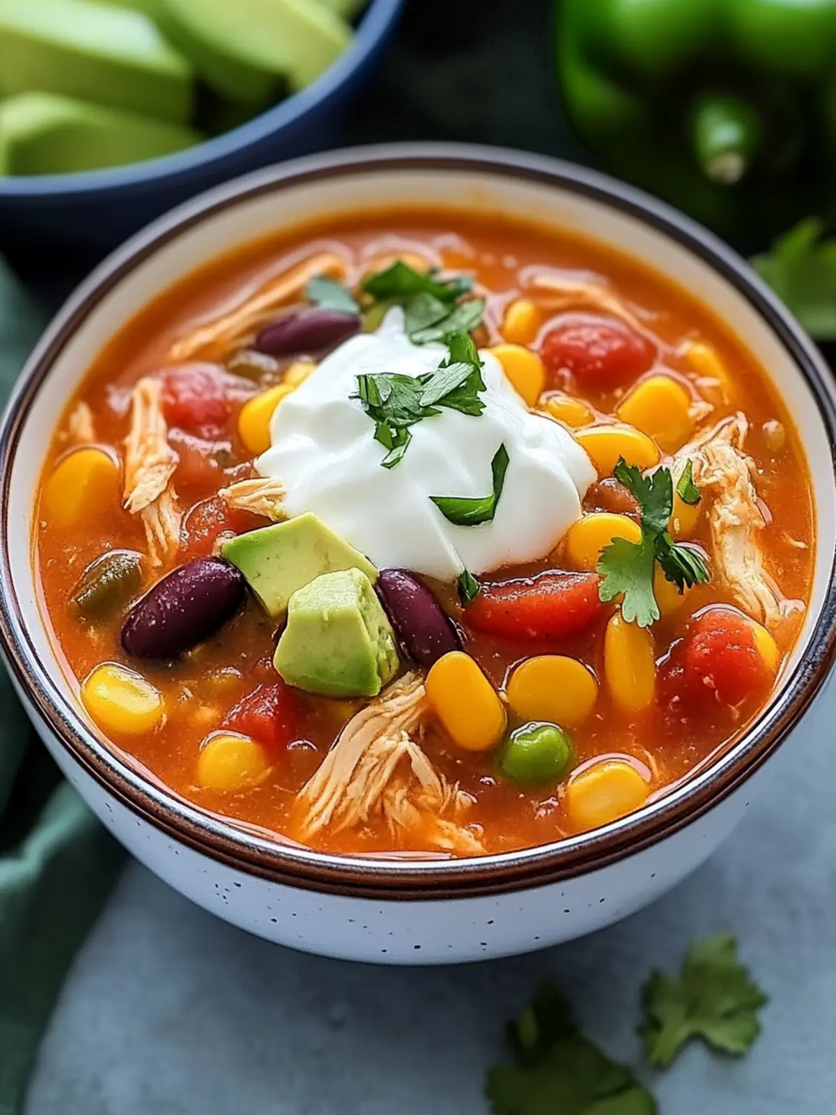 Low-Carb Chicken Taco Soup: A Cozy, Guilt-Free Delight 3 Chicken Taco Soup