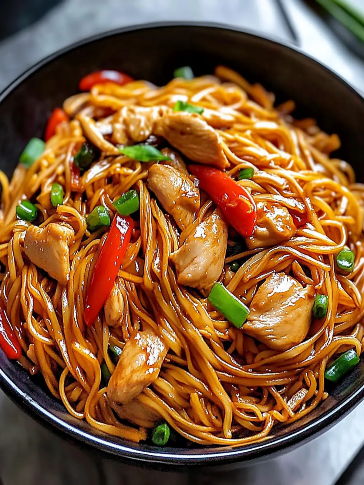 Savory Chicken Lo Mein Ready in 20 Minutes or Less 2 Chicken Lo Mein