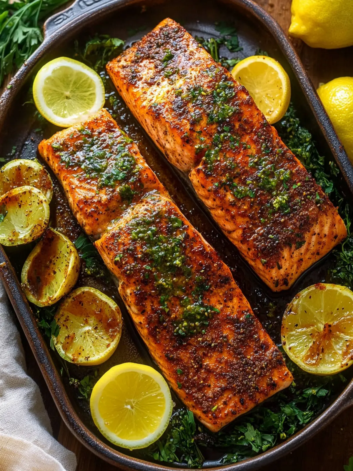 Oven Baked Blackened Salmon