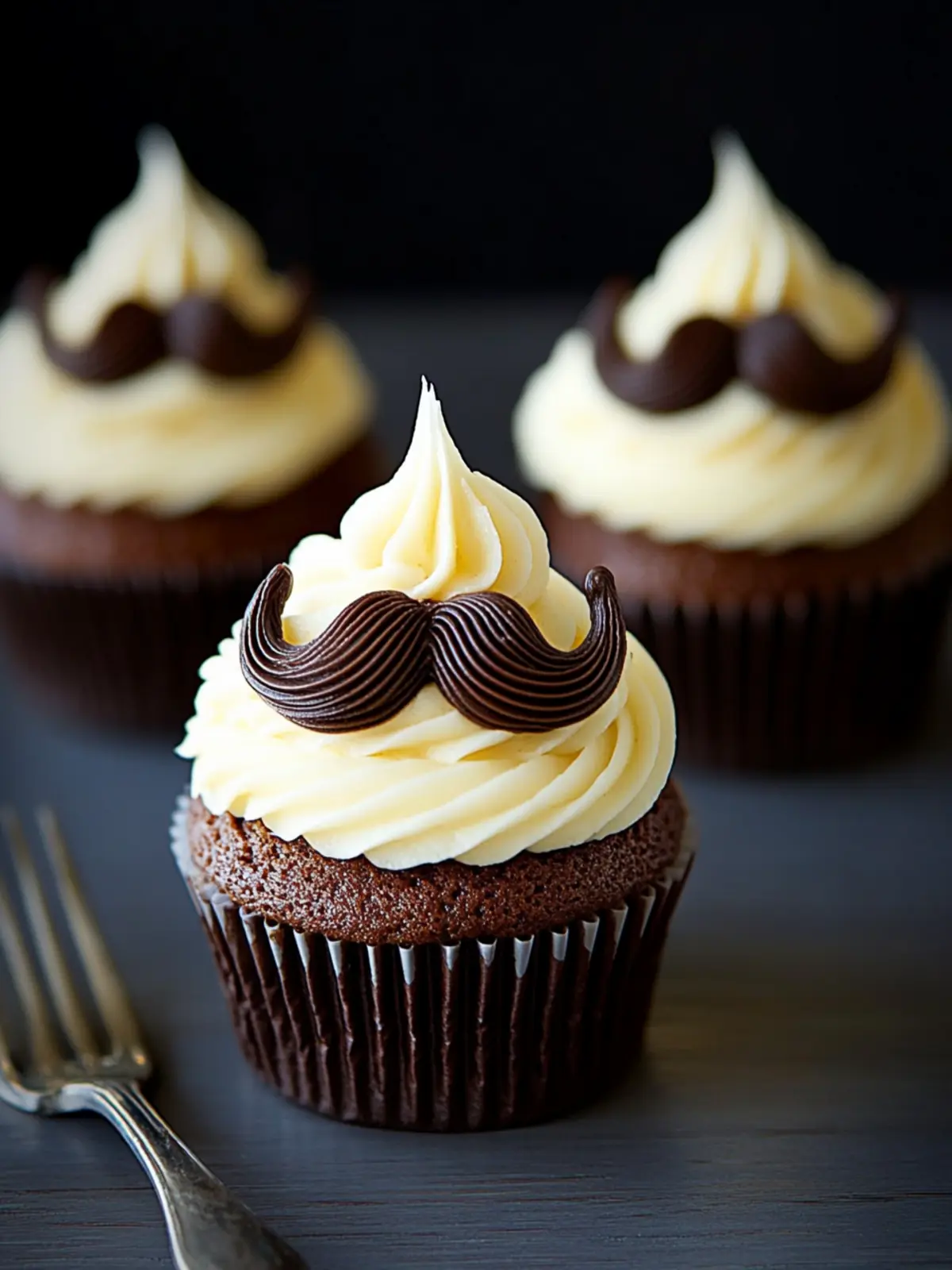 Whimsical Mustache Cupcakes for Fun Family Baking Days 2 Mustache Cupcakes