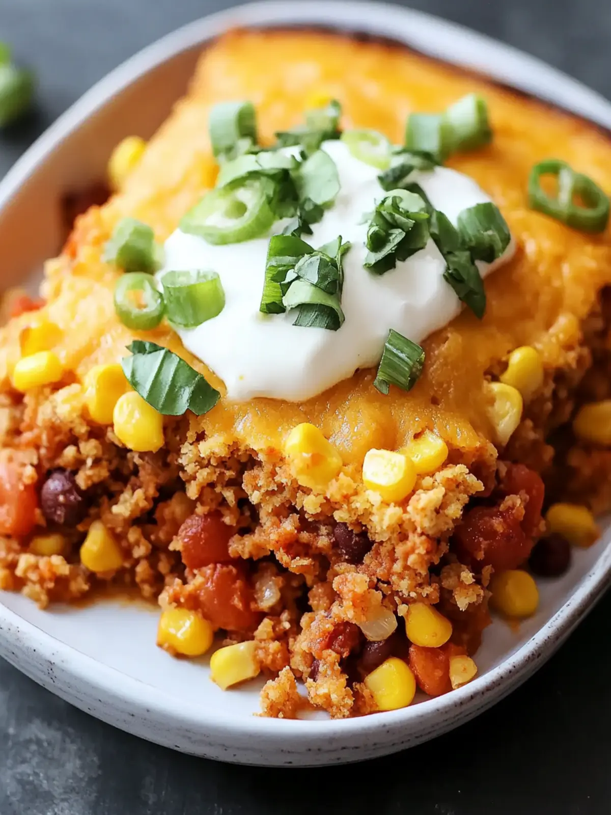 Cornbread Taco Bake