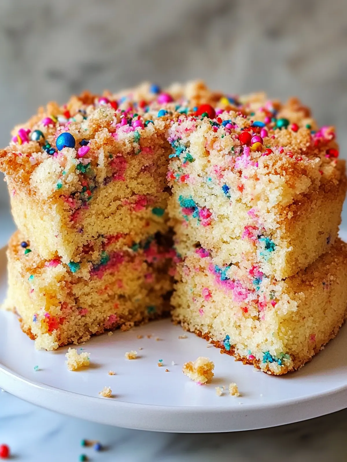 Double Funfetti Crumb Cake: Celebrate Every Day with Joy 2 Double Funfetti Crumb Cake