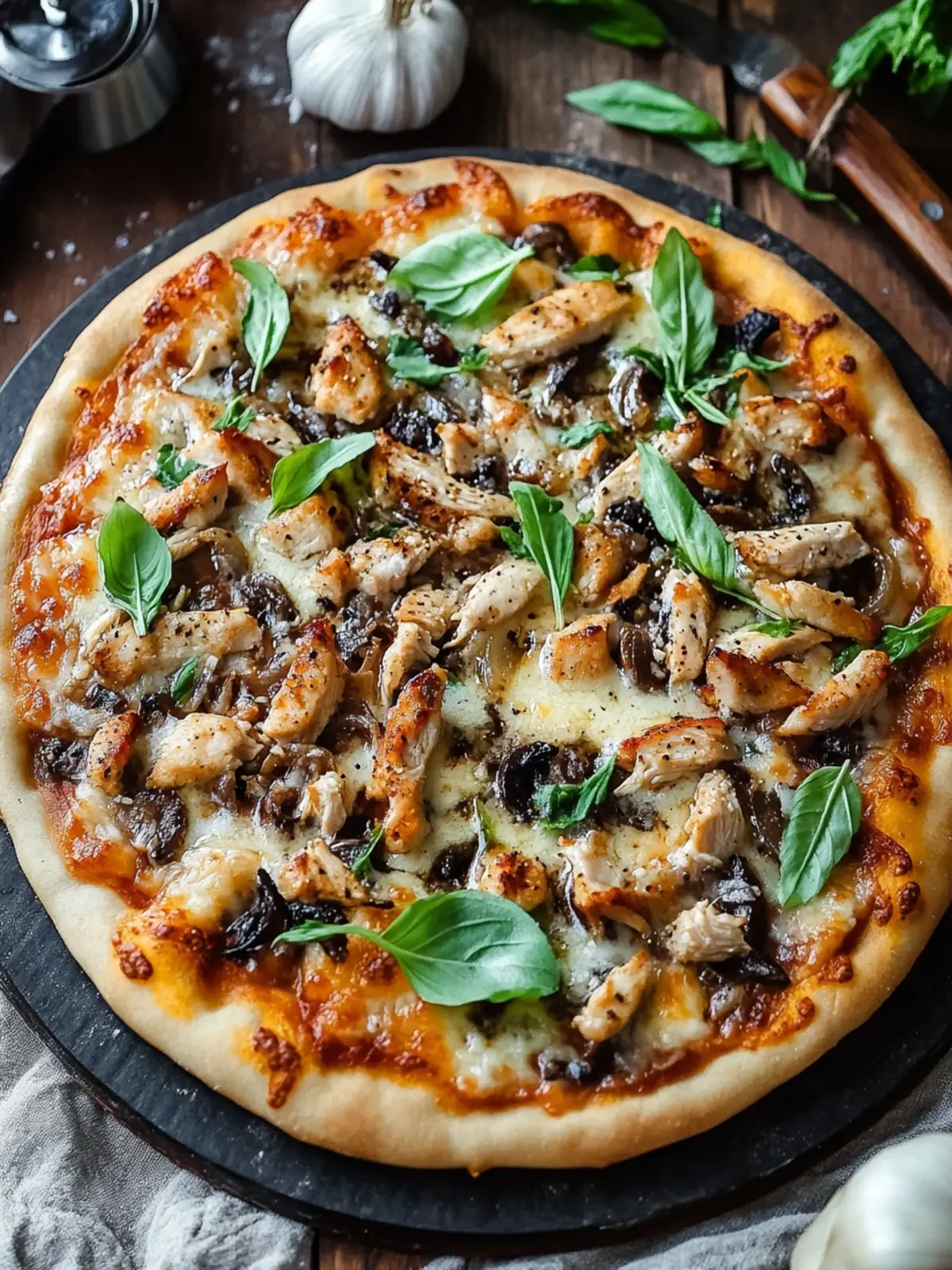 Savor Chicken Marsala Pizza for a Cozy Weeknight Feast 4 Chicken Marsala Pizza