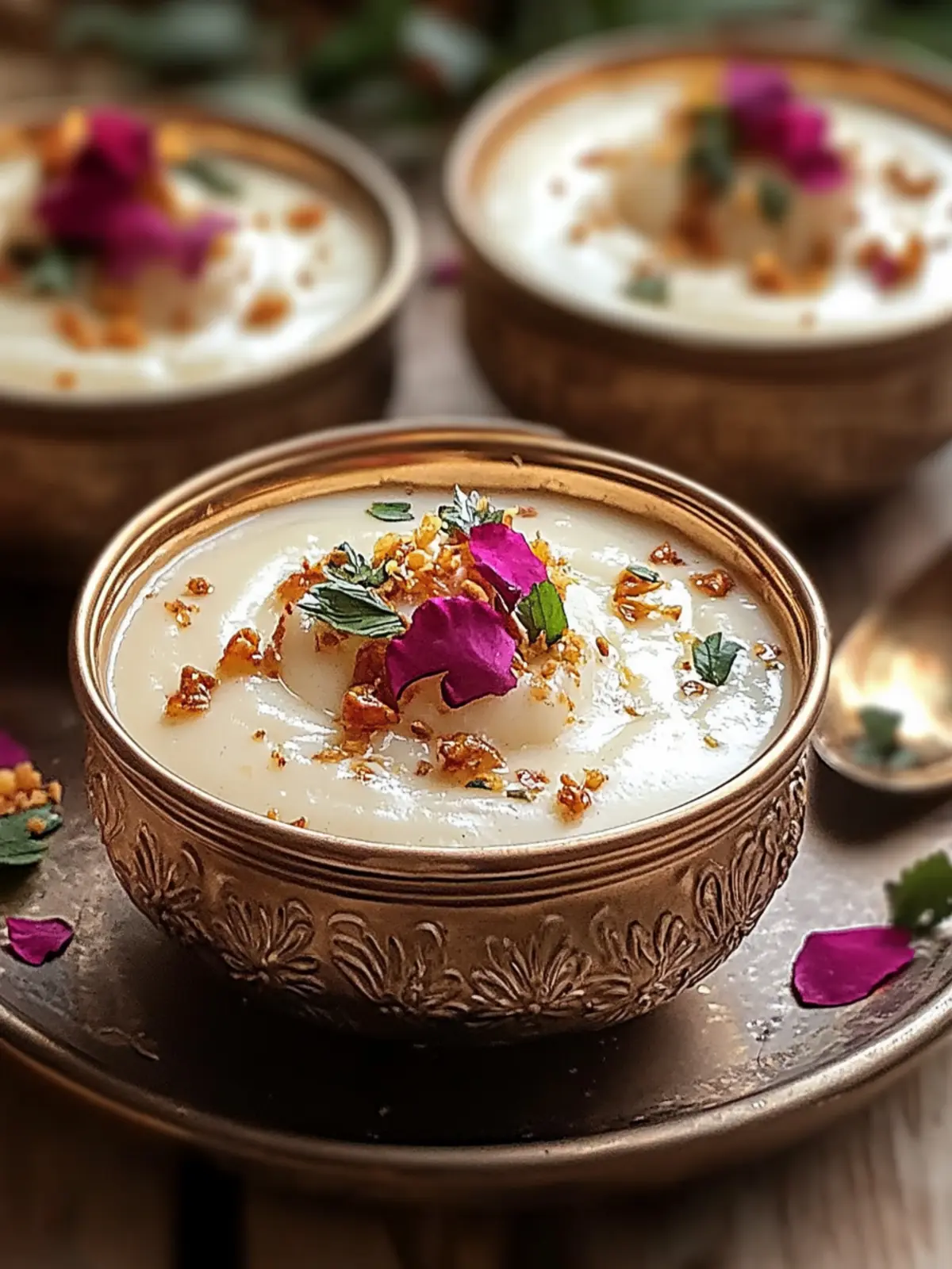 Sitaphal Phirni: Creamy Indian Delight in Motichoor Cups 4 Sitaphal Phirni