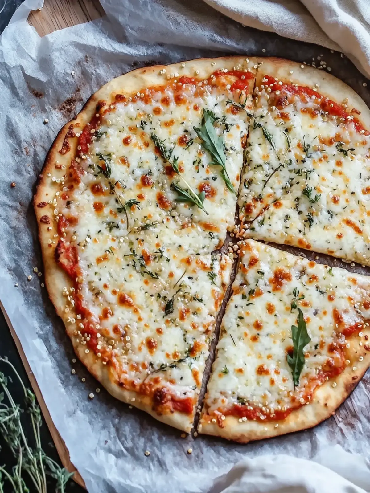 Crispy Quinoa Flatbread Pizza Crust for Guilt-Free Indulgence 2 Quinoa Flatbread Pizza Crust