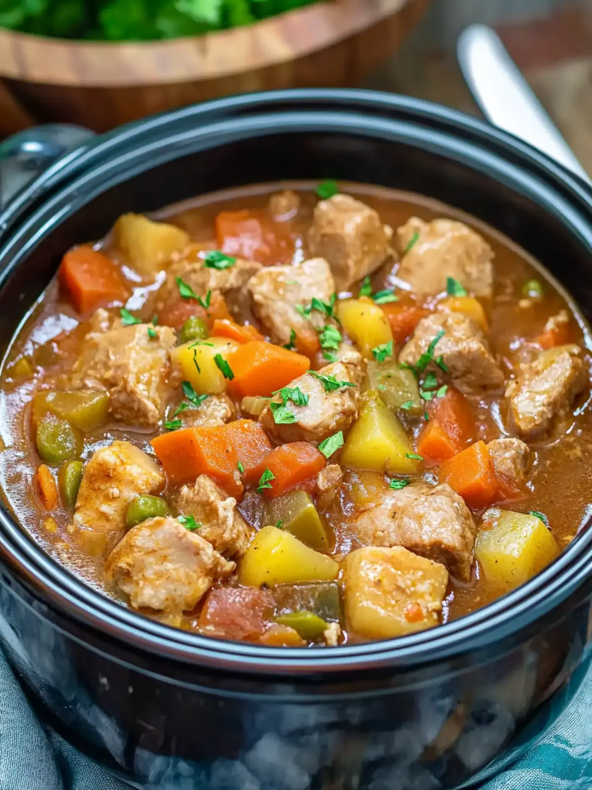 Irresistible Slow Cooker Pork Stew for Warm Family Nights 3 Slow Cooker Pork Stew