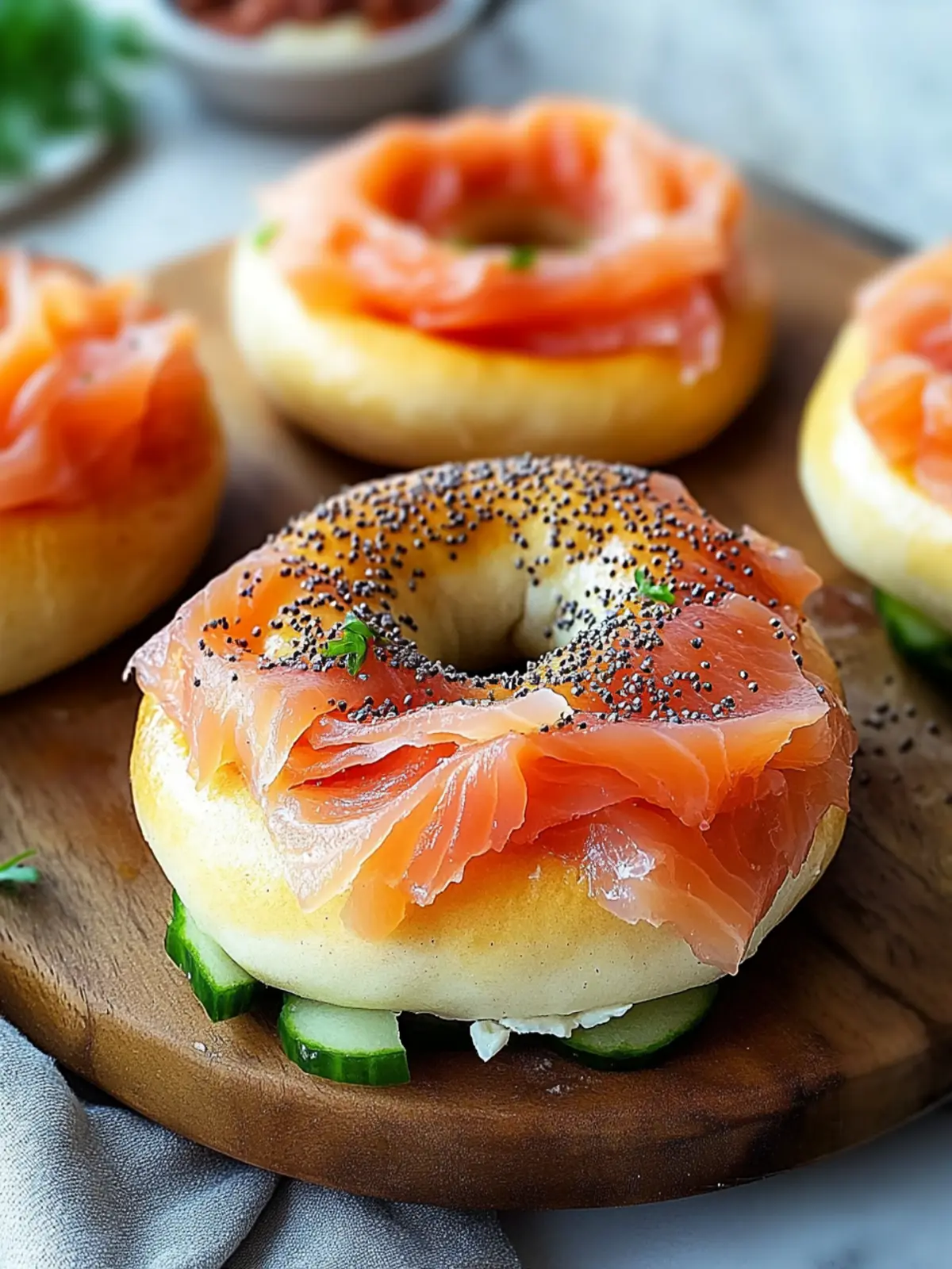 Smoked Salmon Bagels: Quick, Gourmet Breakfast in 5 Minutes 3 Smoked Salmon Bagels
