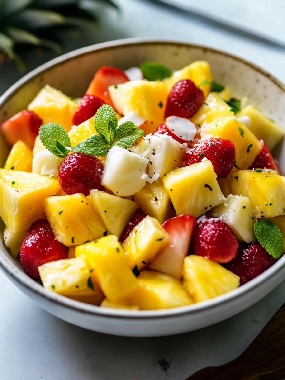 Pineapple Coconut Fruit Salad: A Tropical Escape in Every Bite 3 Pineapple Coconut Fruit Salad