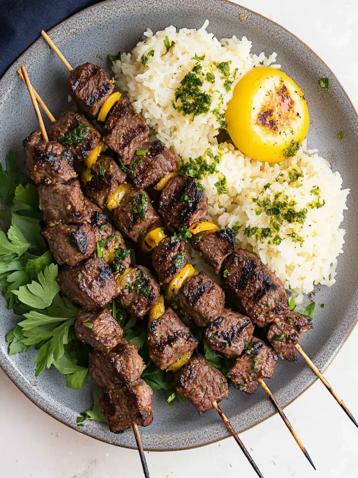 Zesty Grilled Lamb Kebabs with Preserved Lemon Delight 5 Grilled Lamb Kebabs with Preserved Lemon