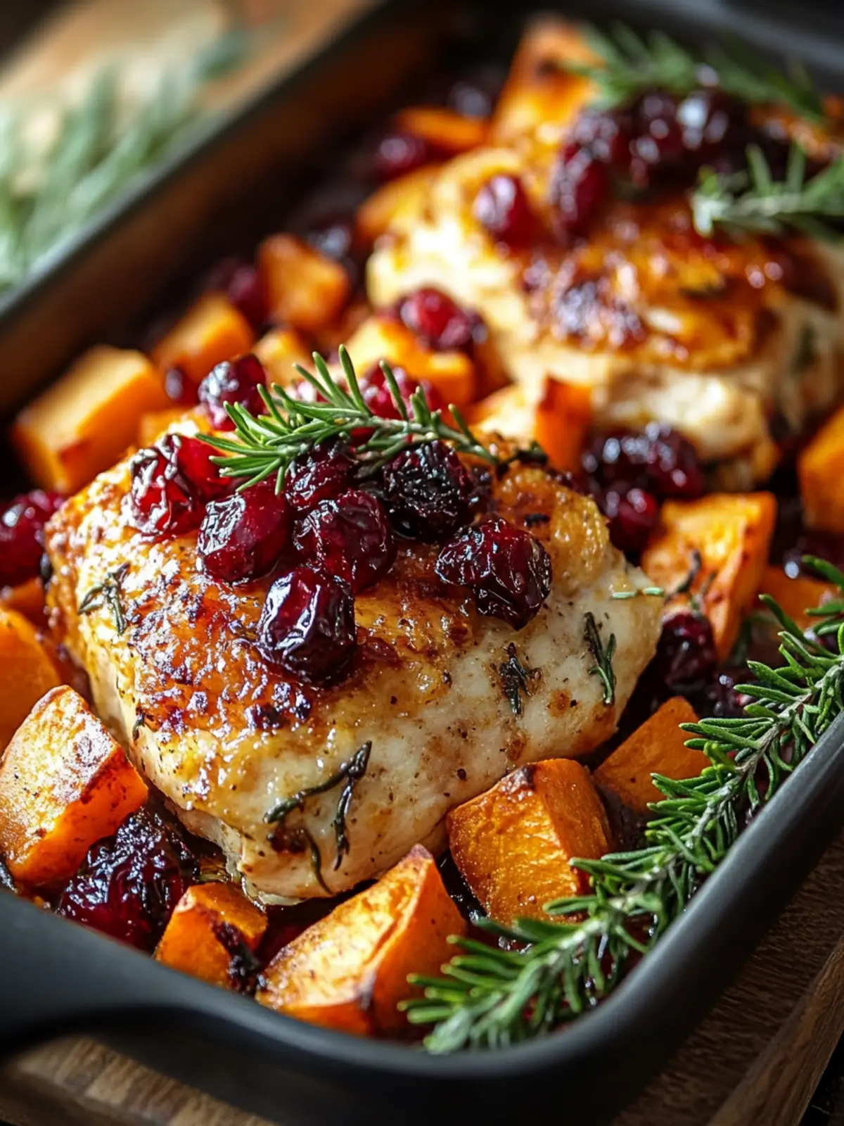 Sweet Potato & Cranberry Chicken Bake: Your Cozy Weeknight Delight 5 Sweet Potato & Cranberry Chicken Bake