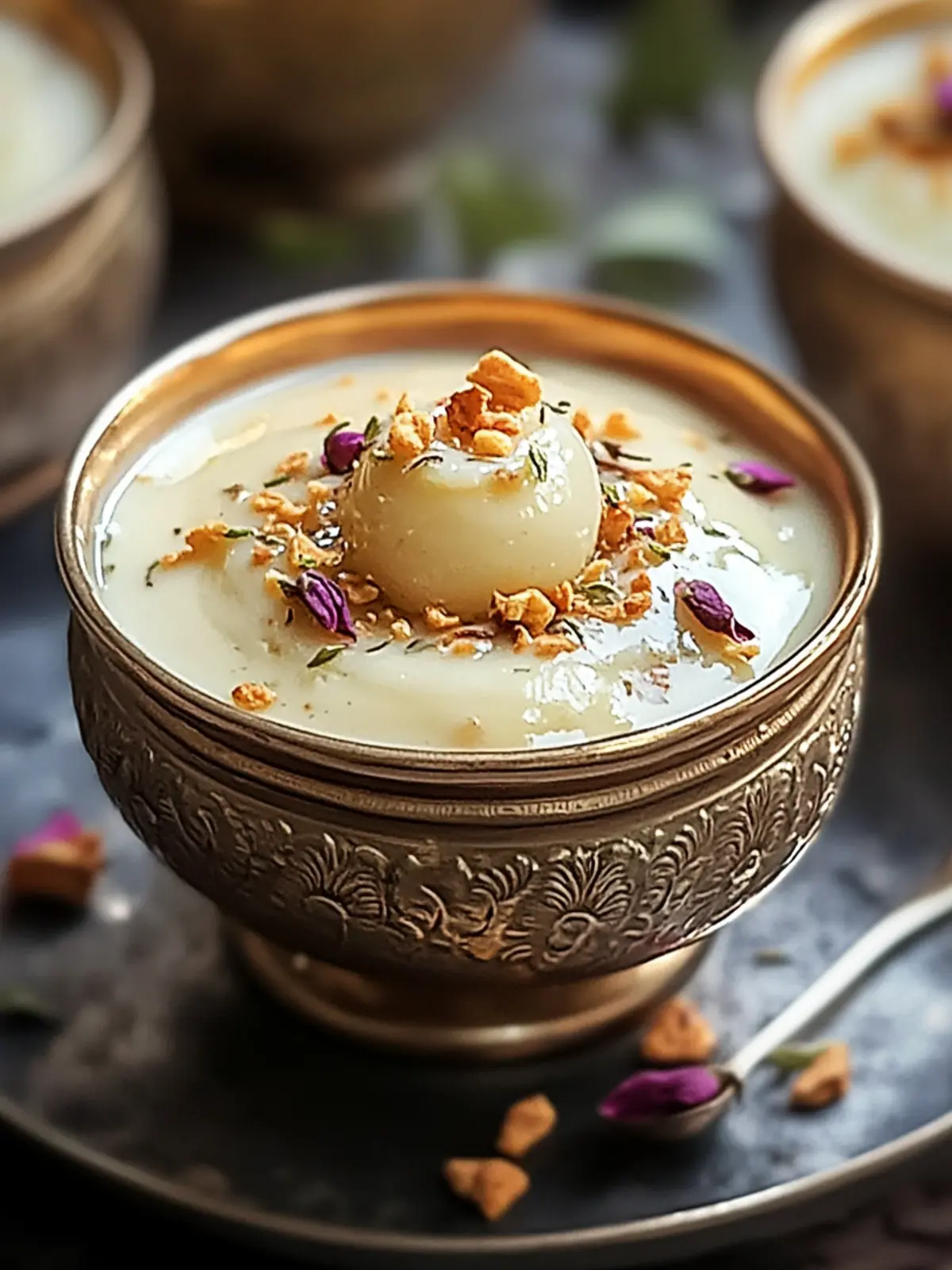 Sitaphal Phirni: Creamy Indian Delight in Motichoor Cups 5 Sitaphal Phirni