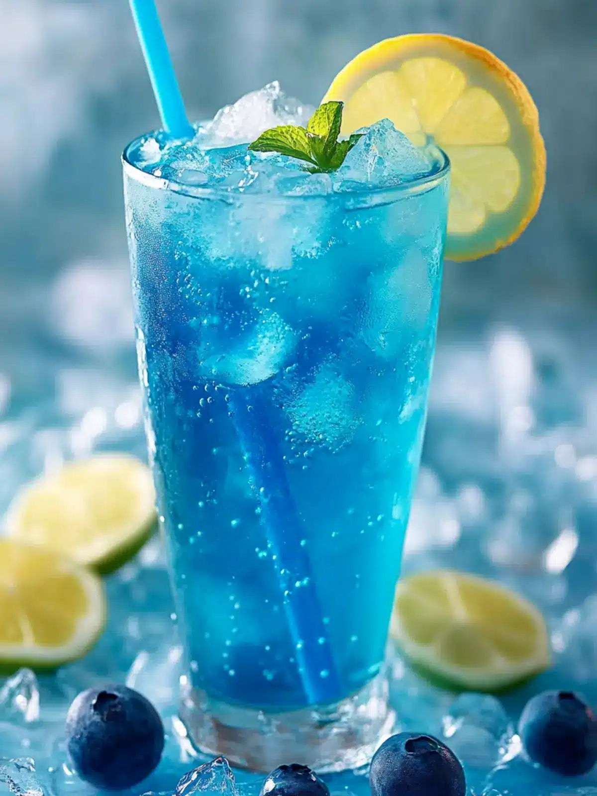 Blue Lagoon Mocktail