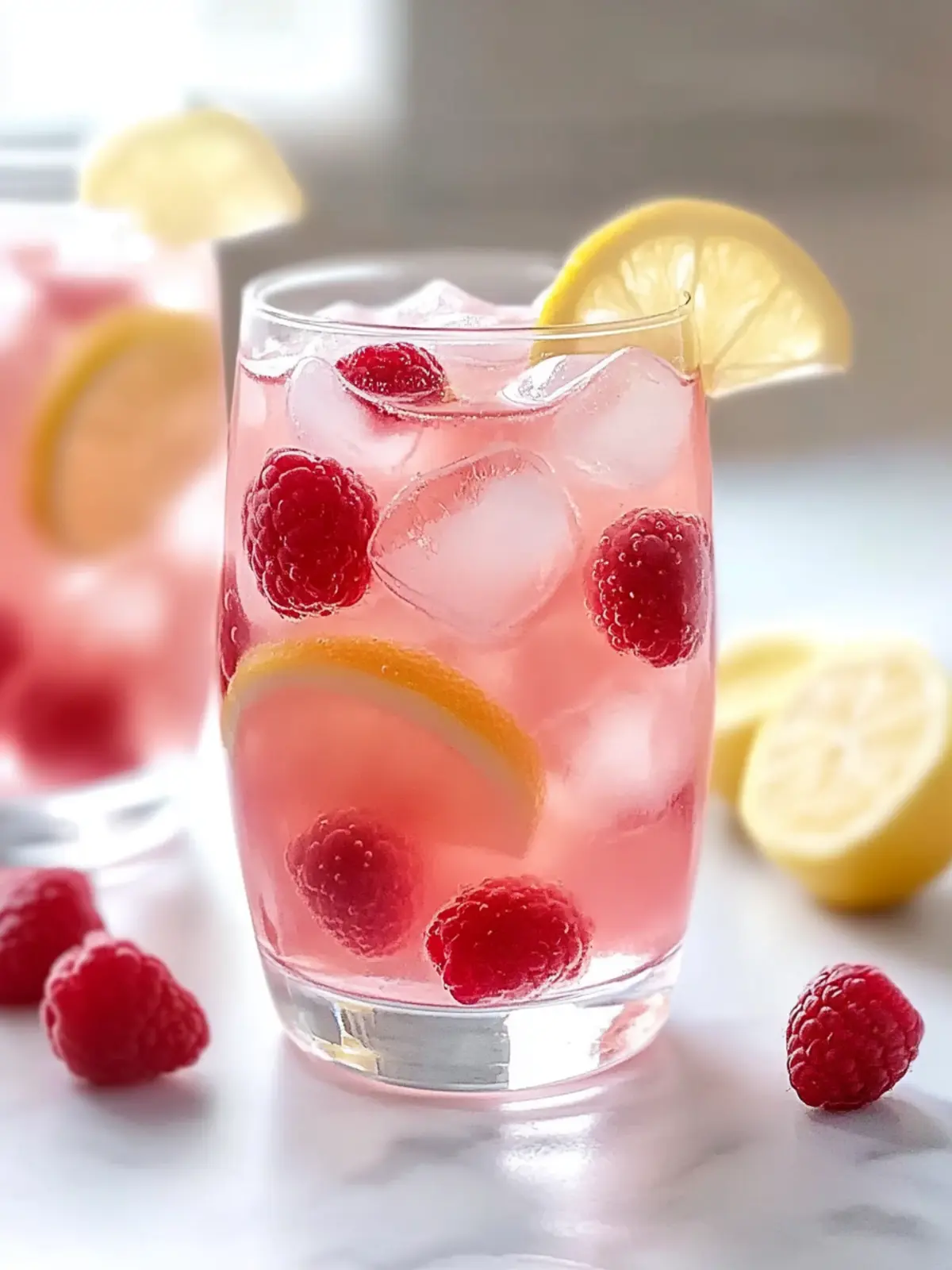 Raspberry Lemonade Sangria Cocktail