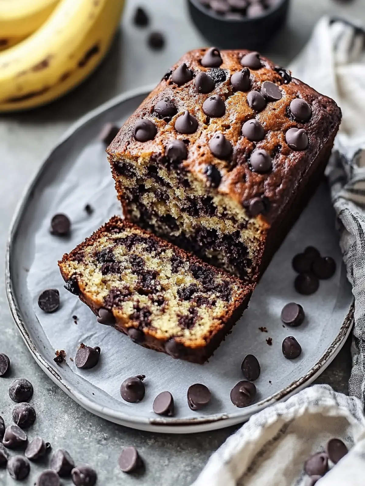 Moist Chocolate Chip Banana Bread that Everyone Will Love 4 Moist Chocolate Chip Banana Bread