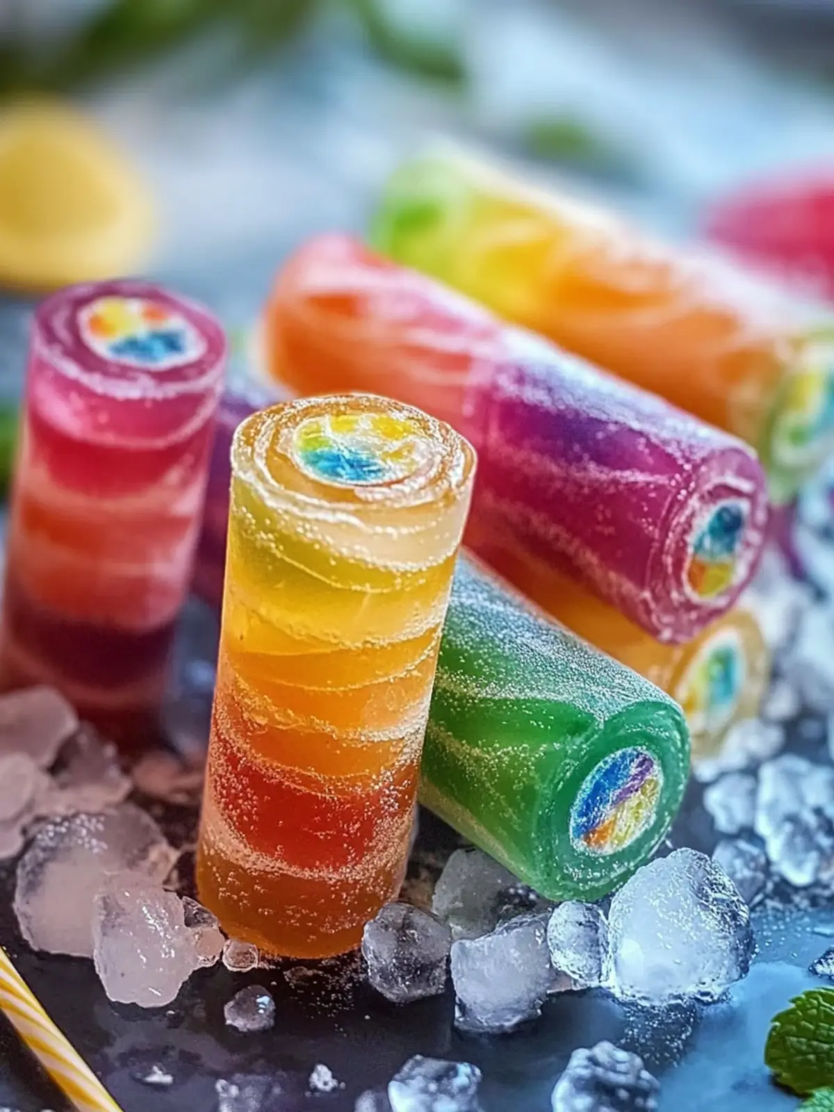 Sweet & Sour Vodka Rainbow Rollups