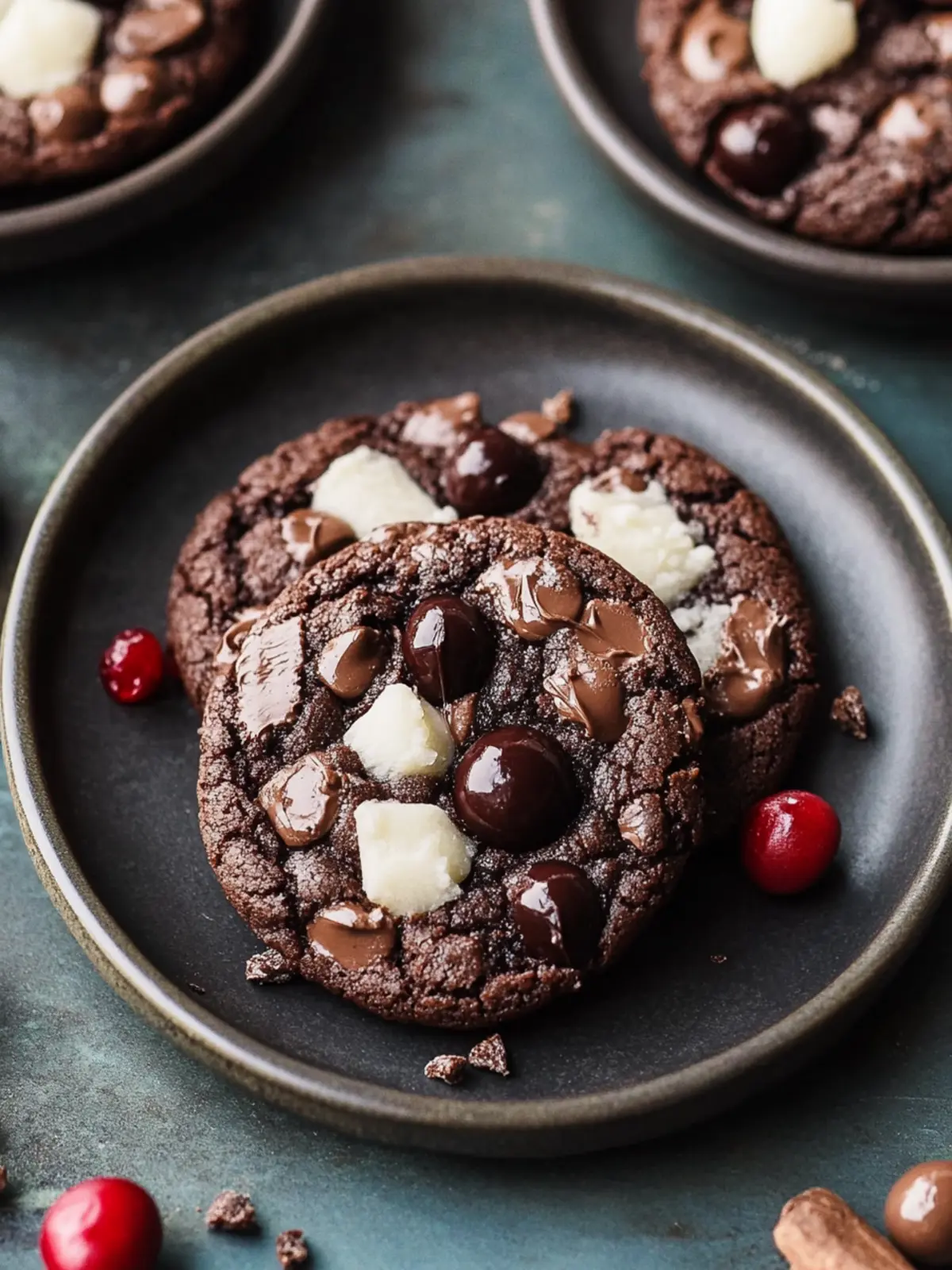 Chewy Black Forest Cookies Packed with Chocolate and Cherries 5 Chewy Black Forest Cookies
