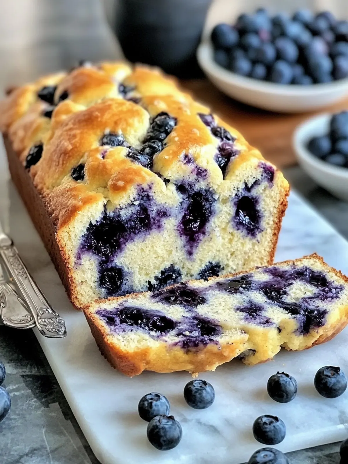 Blueberry Cream Cheese Bread