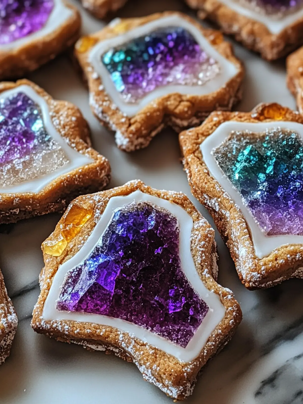 Dazzling Geode Cookies