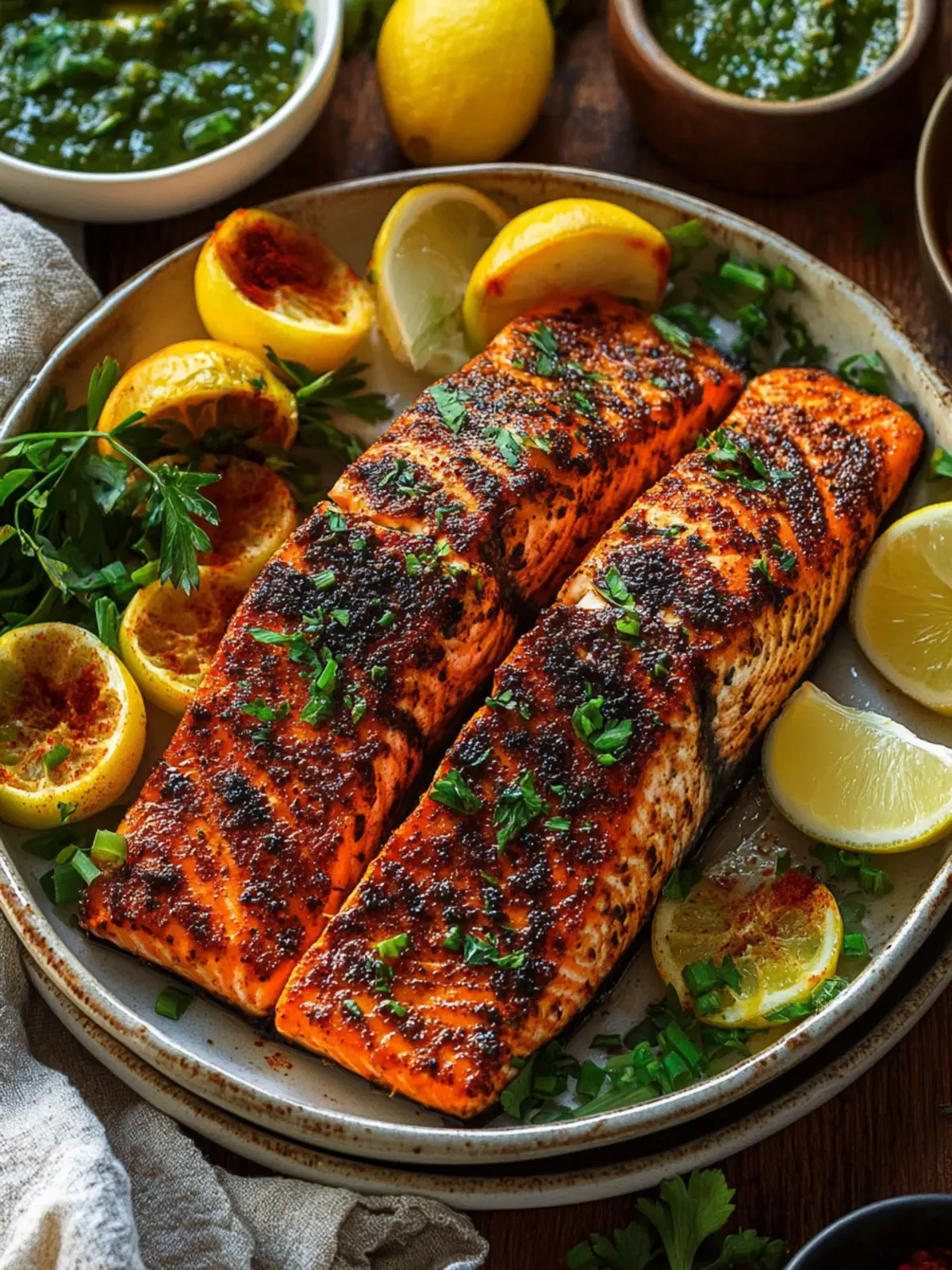 Oven Baked Blackened Salmon