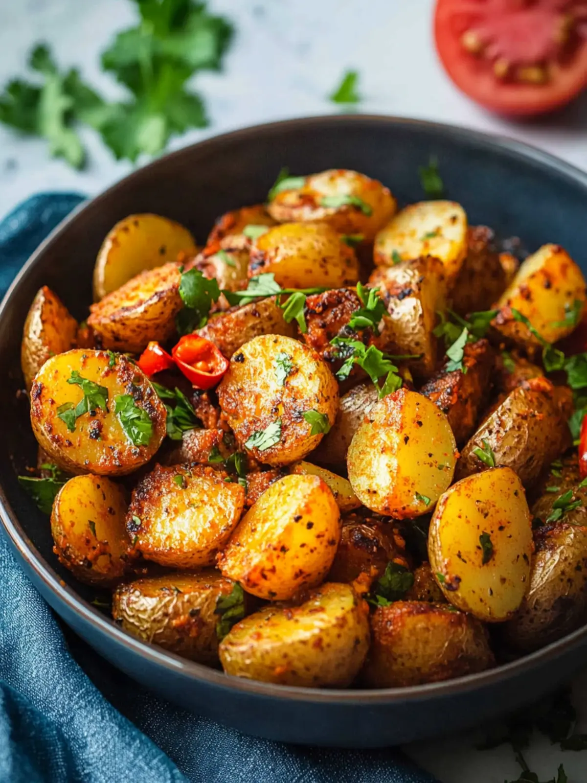 Zesty Harissa Potatoes: A Flavorful Vegan Delight 3 Harissa Potatoes