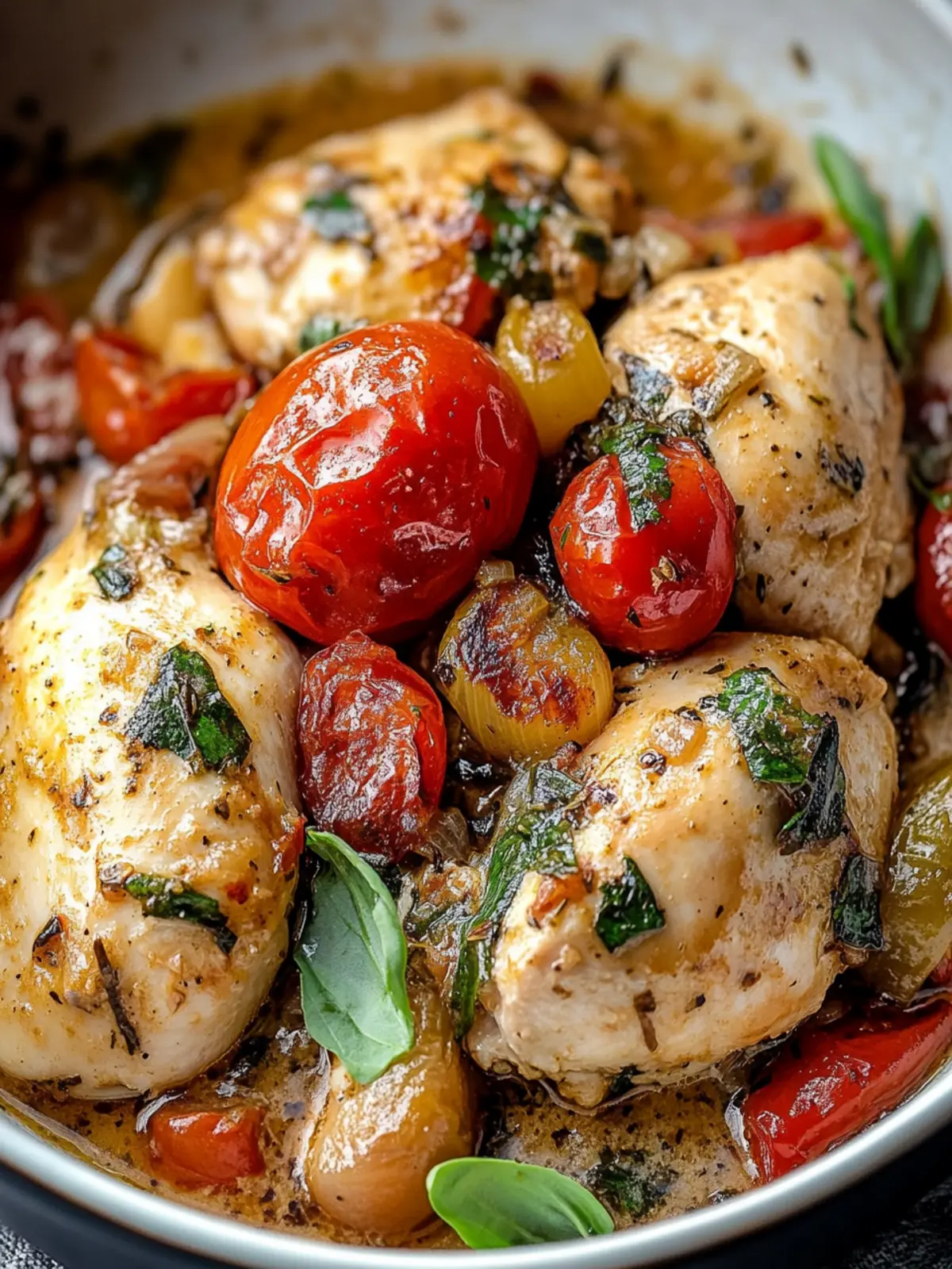 Crockpot Tuscan Chicken