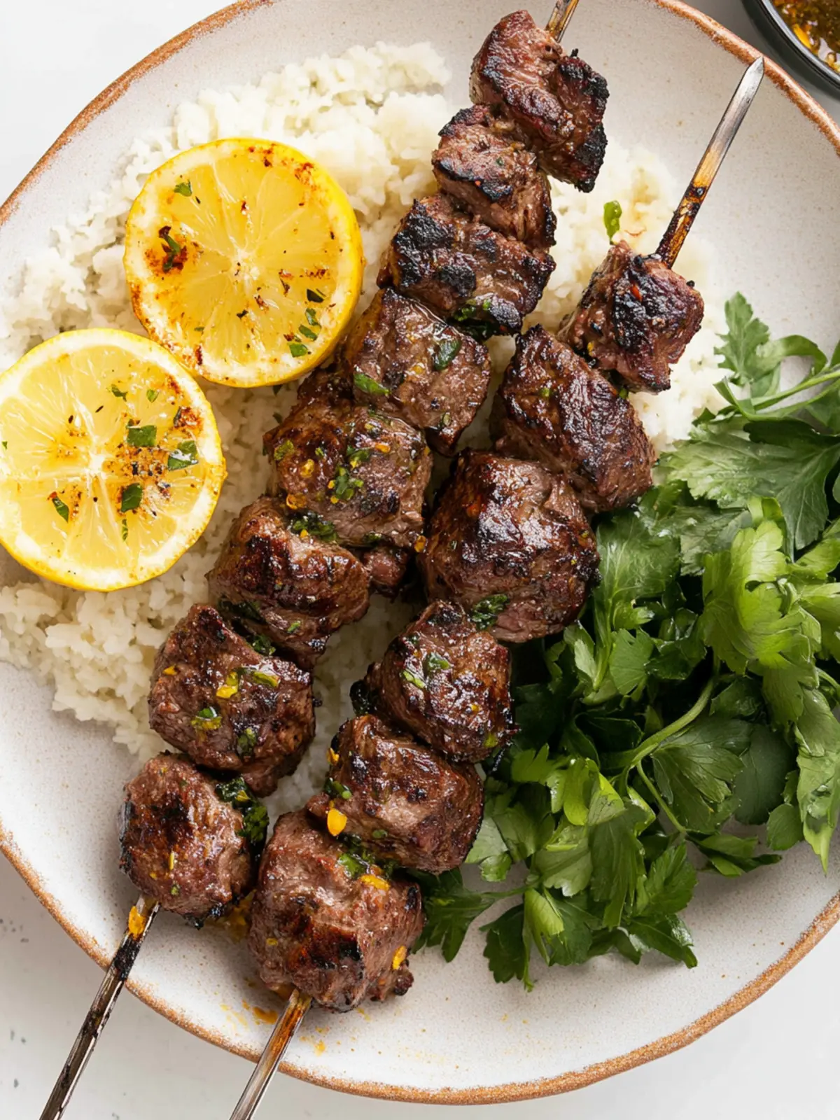 Zesty Grilled Lamb Kebabs with Preserved Lemon Delight 2 Grilled Lamb Kebabs with Preserved Lemon