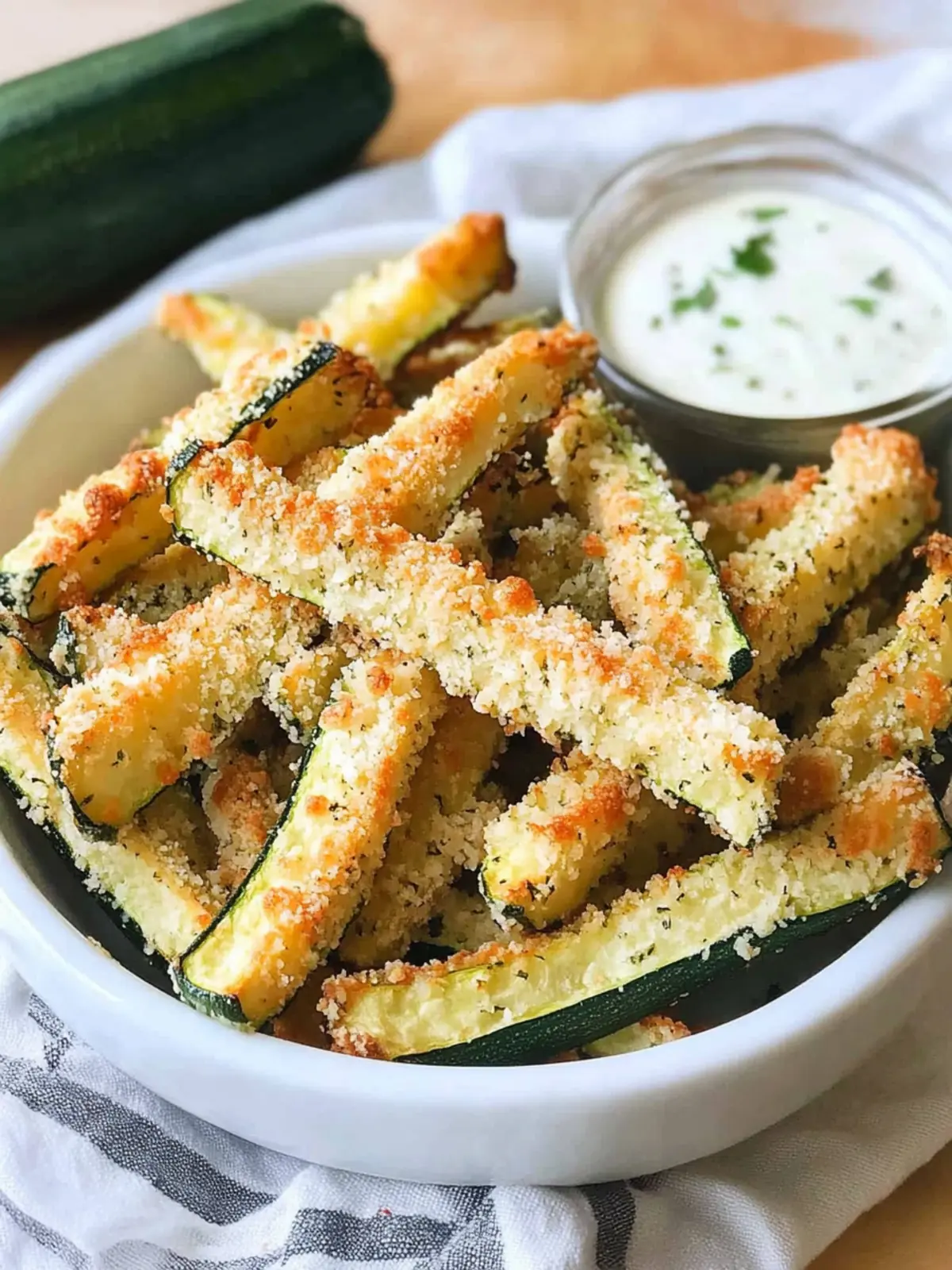 Baked Parmesan Zucchini Fries