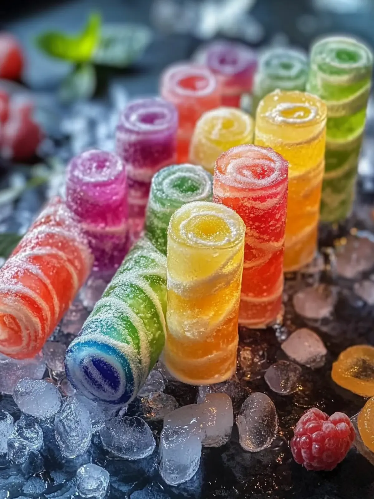 Sweet & Sour Vodka Rainbow Rollups