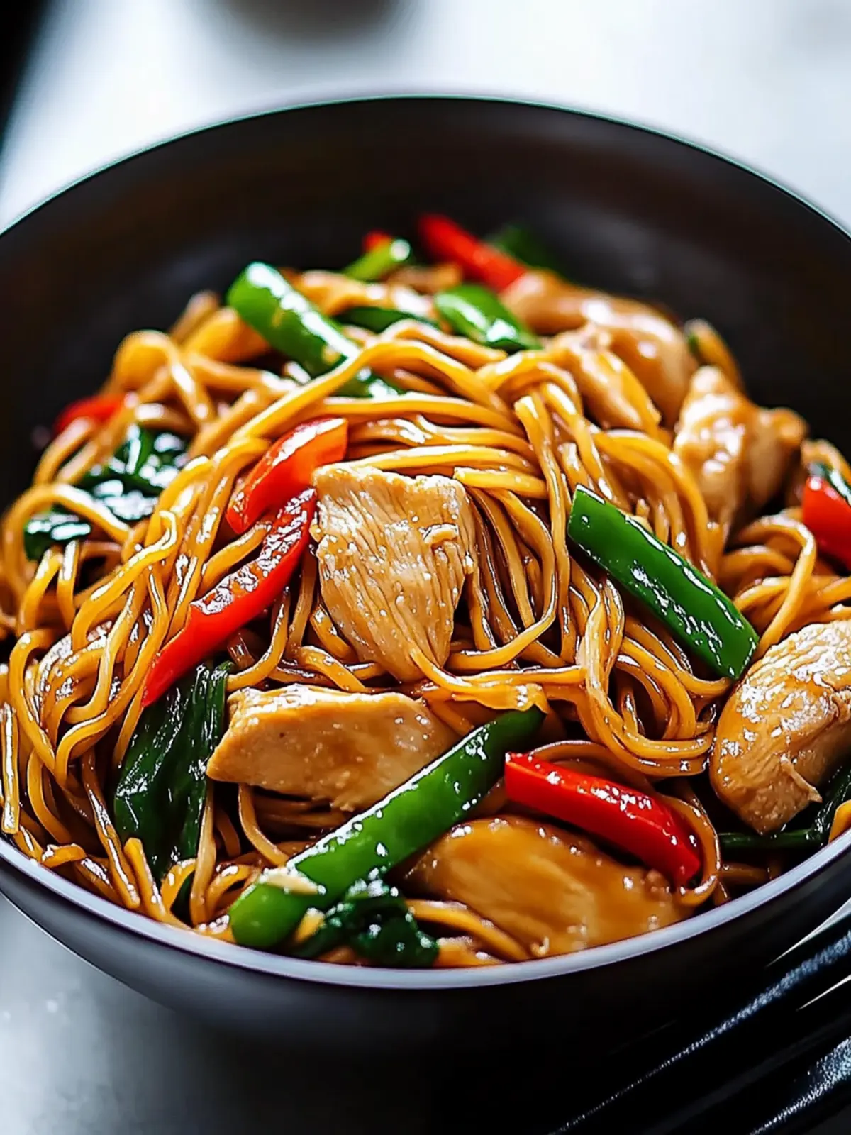 Savory Chicken Lo Mein Ready in 20 Minutes or Less 3 Chicken Lo Mein