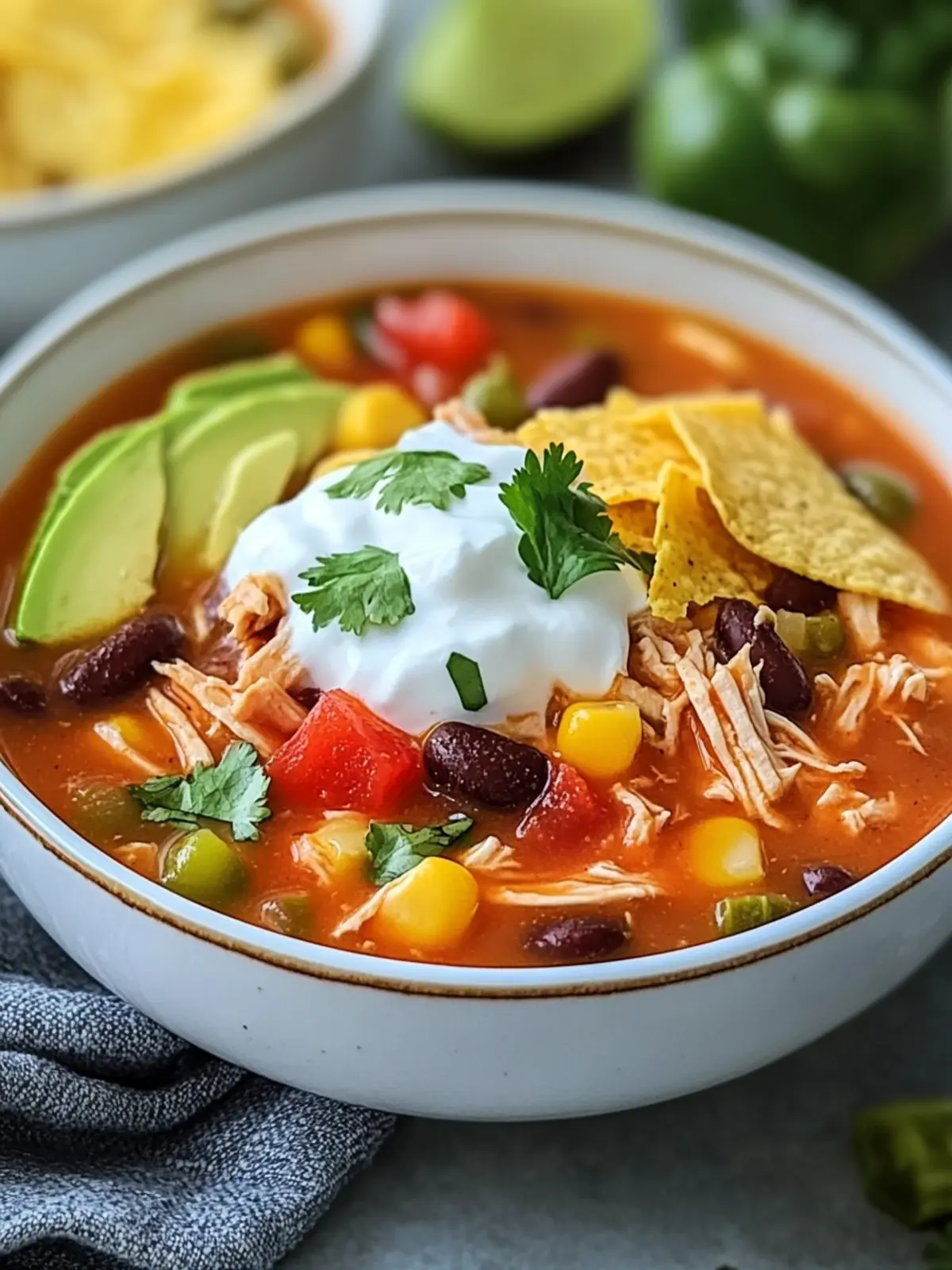 Low-Carb Chicken Taco Soup: A Cozy, Guilt-Free Delight 2 Chicken Taco Soup
