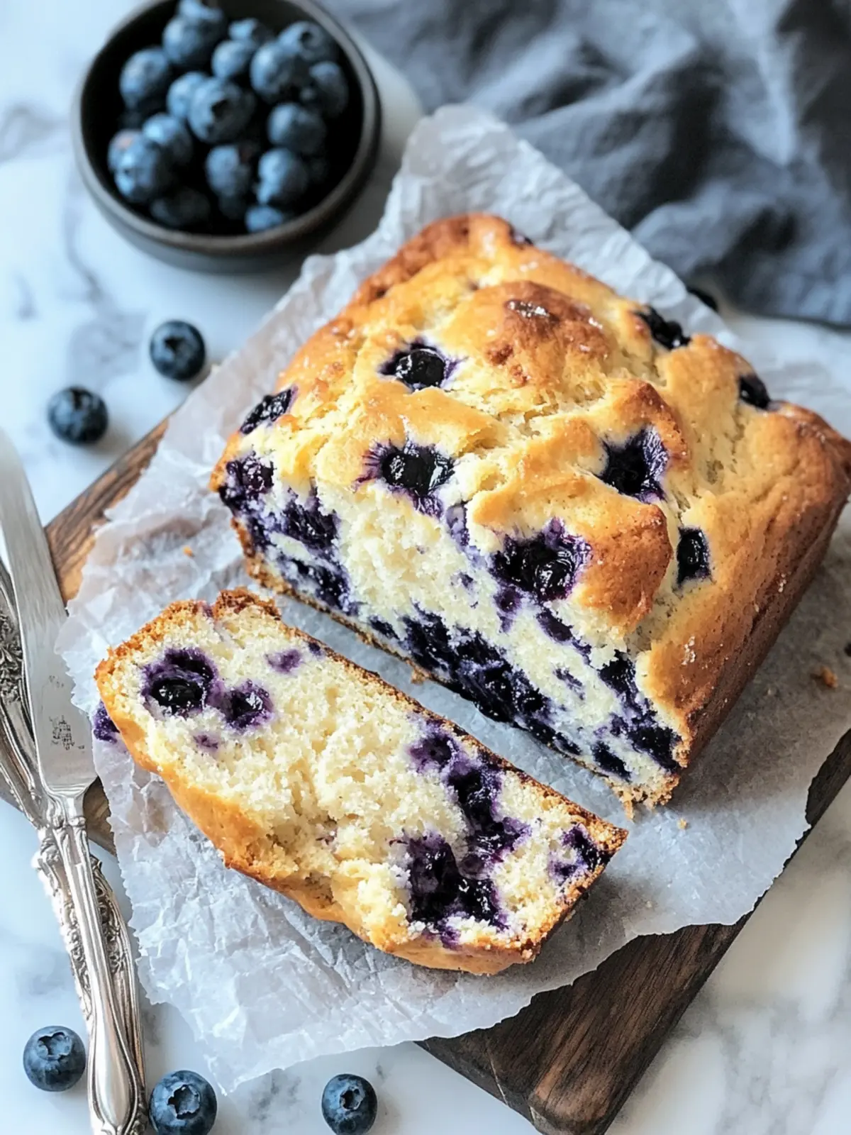 Blueberry Cream Cheese Bread