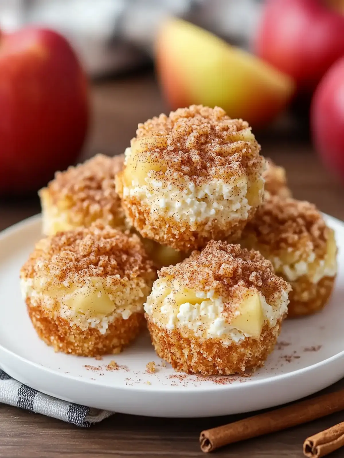 Cinnamon Apple Cottage Cheese Bites