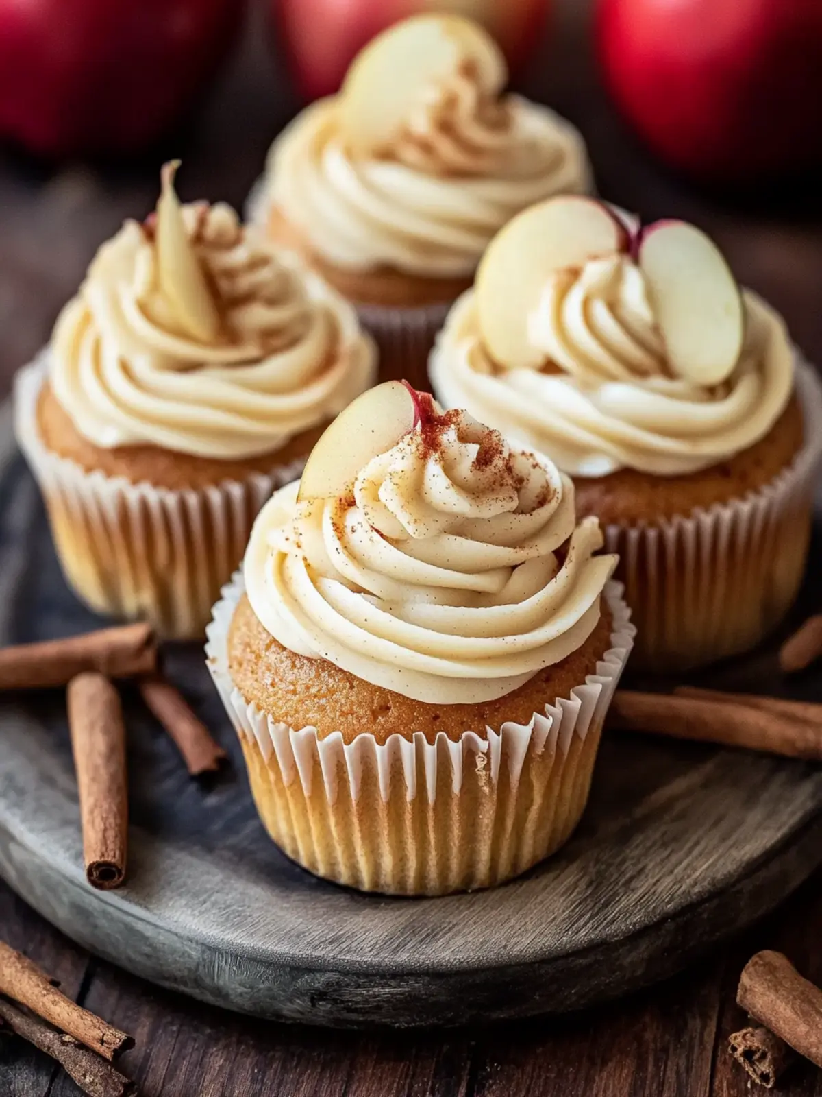Delicious Apple Cider Cupcakes with Spiced Buttercream Bliss 2 Apple Cider Cupcakes
