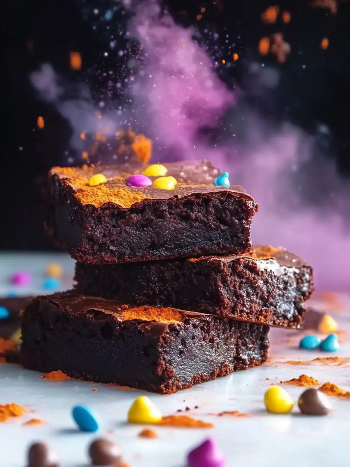 Decadent Cosmic Brownies with Irresistible Fudge Ganache 3 Cosmic Brownies