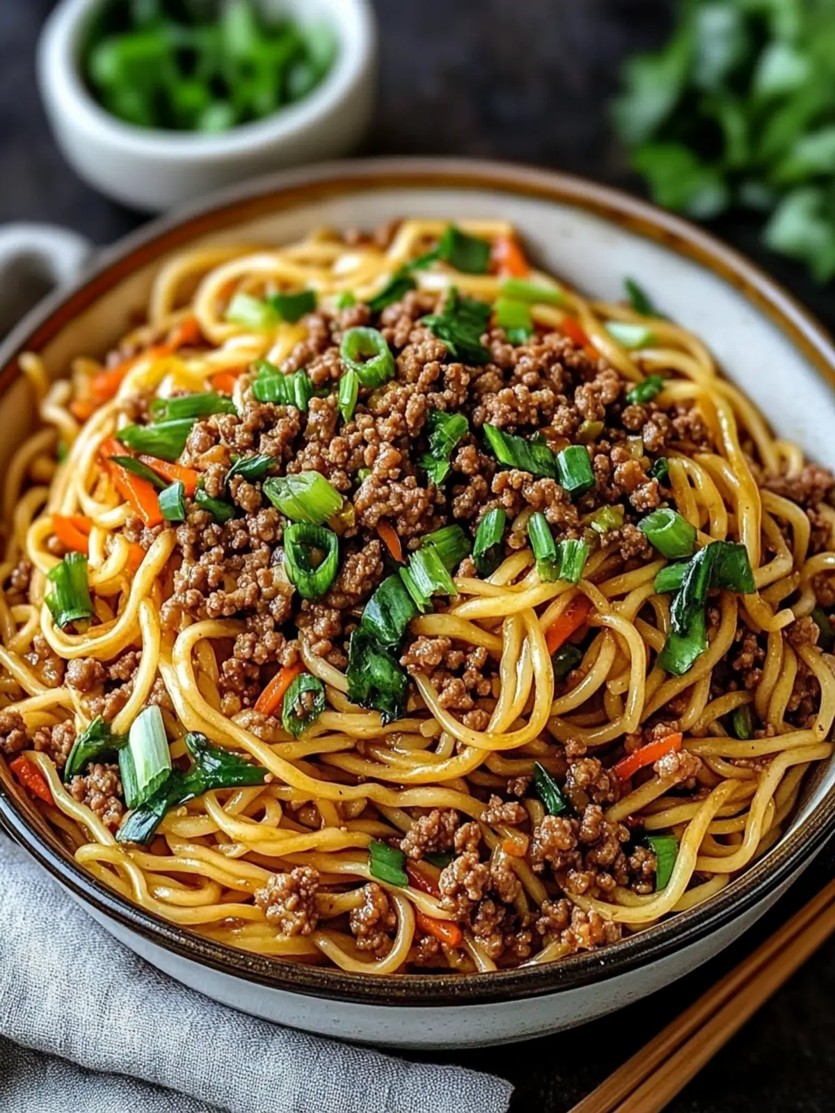 Savory Asian Ground Beef Noodles Ready in Just 30 Minutes 3 Asian Ground Beef Noodles