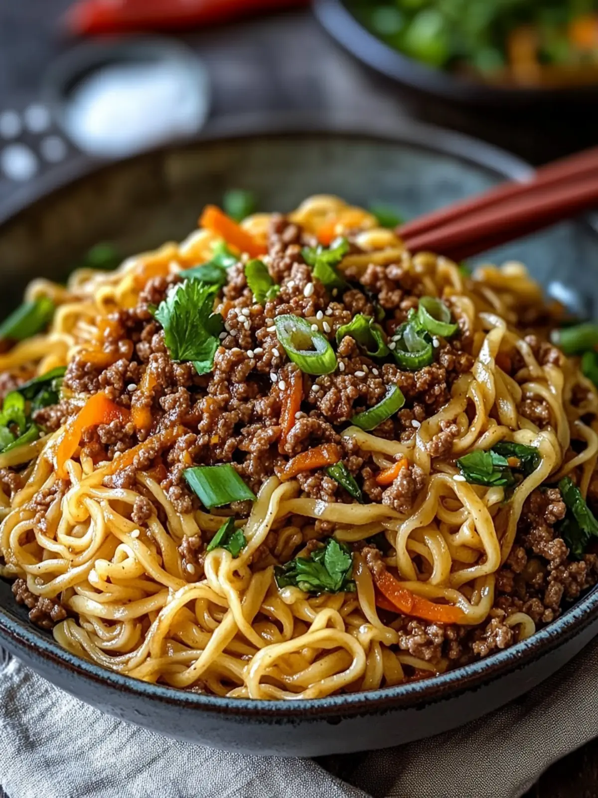Savory Asian Ground Beef Noodles Ready in Just 30 Minutes 5 Asian Ground Beef Noodles