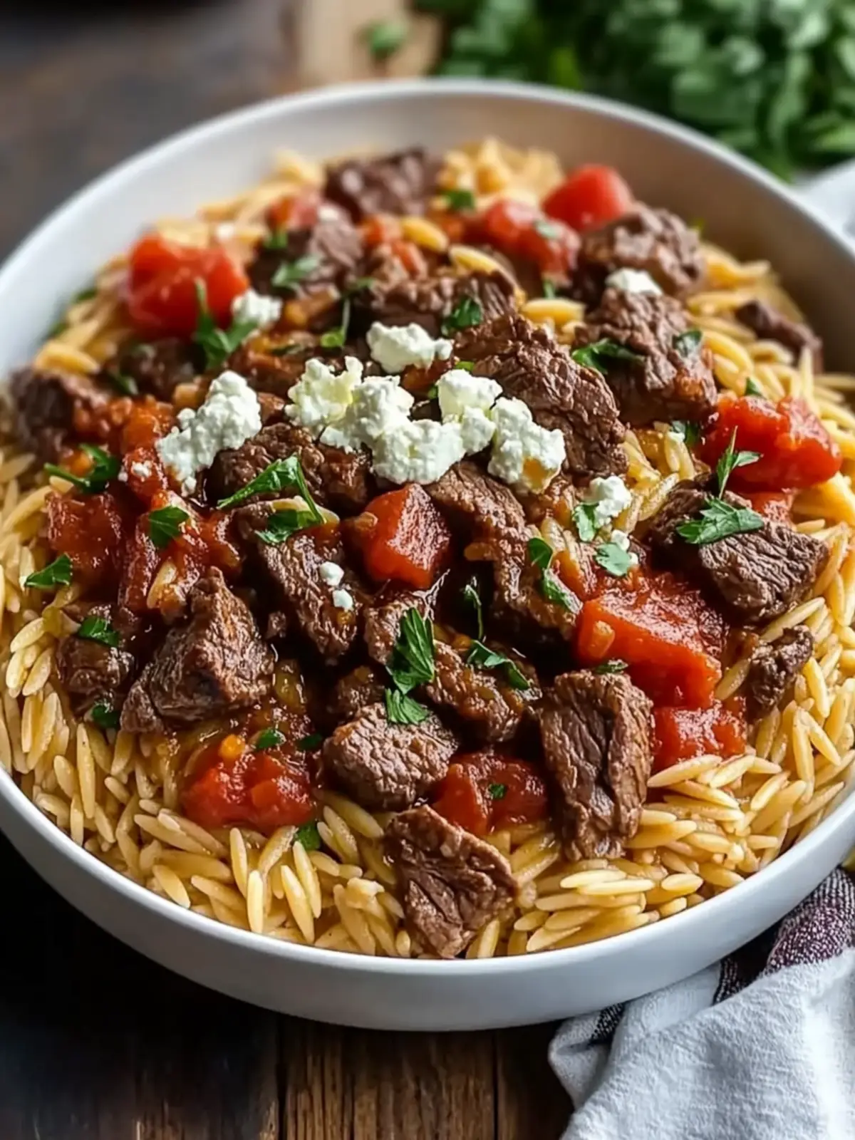 Savory Beef Giouvetsi: Comforting Greek Beef Orzo Delight 3 Beef Giouvetsi (Greek Beef Orzo Pasta)