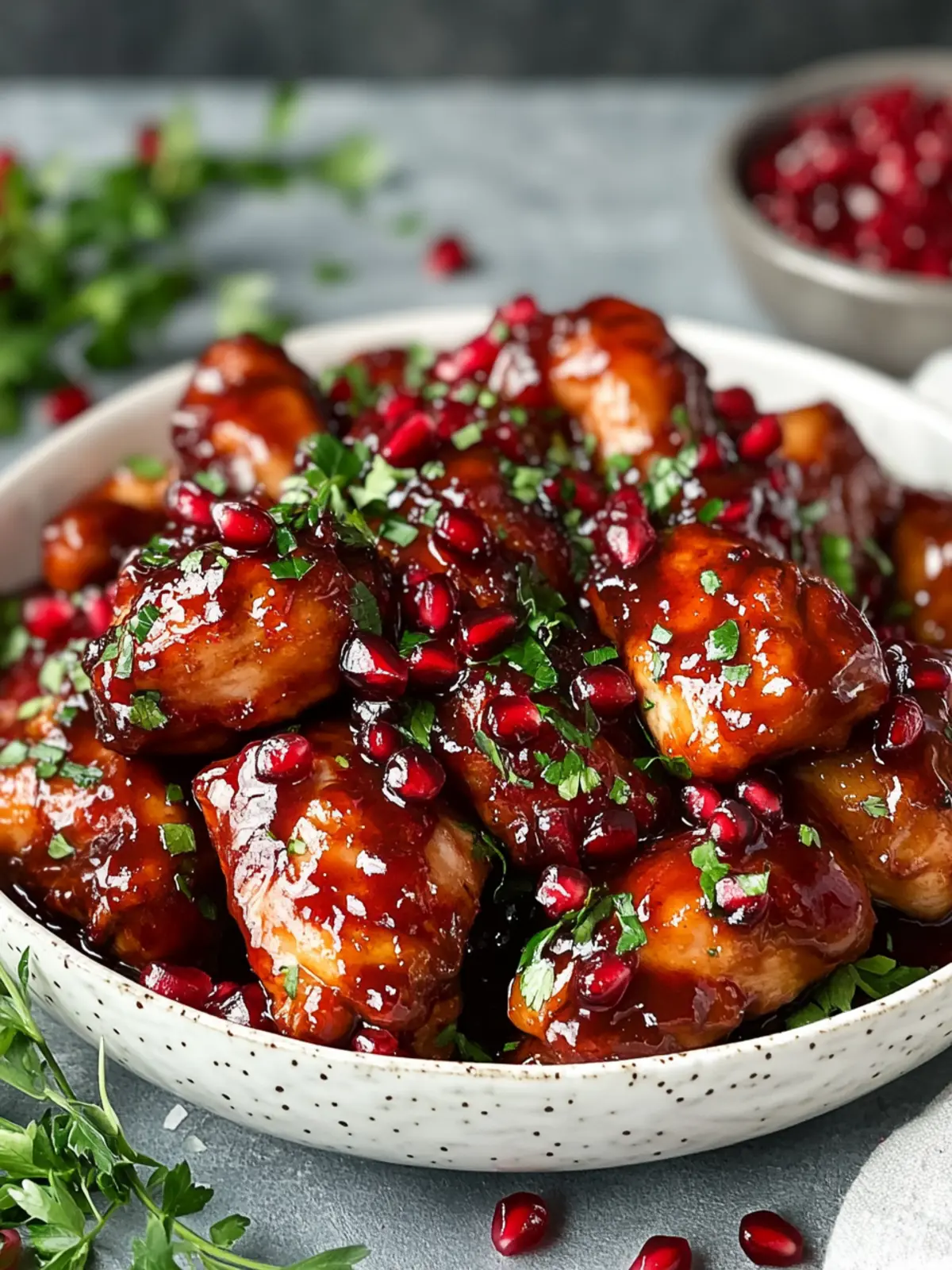 Sticky Pomegranate Chicken: A Flavorful Night In! 3 Sticky Pomegranate Chicken