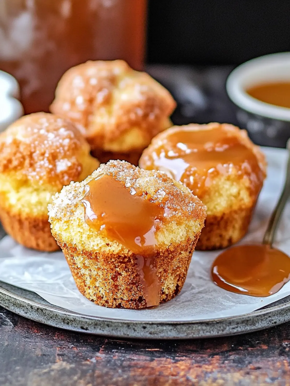 Dulce de Leche Churro Muffins – Decadent, No-Fry Delight! 4 Dulce de Leche Churro Muffins