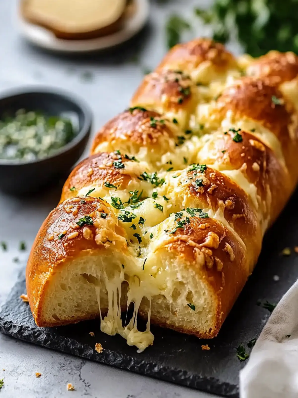 Korean Cream Cheese Garlic Bread