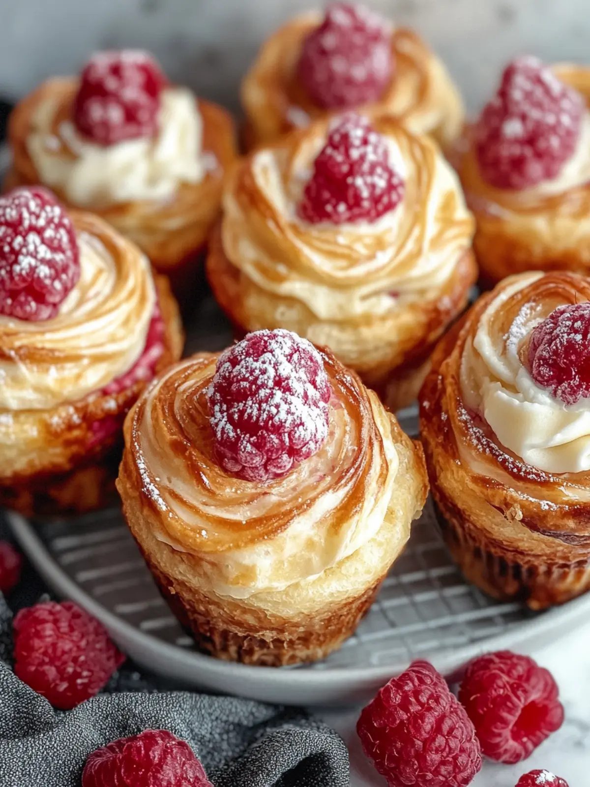 Delicious Raspberry Cream Cheese Cruffins You Can Make Today 4 Raspberry Cream Cheese Cruffins