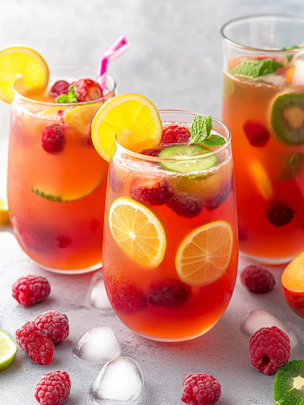 Refreshing Fruit Punch Mocktail for Ultimate Summer Vibes 2 Fruit Punch Mocktail