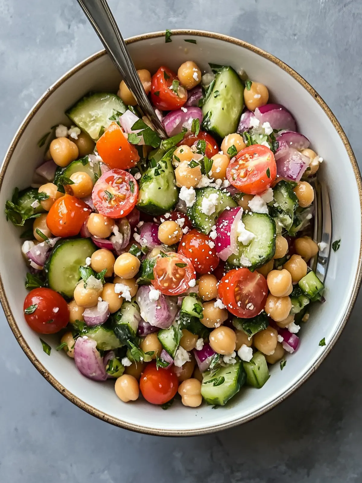 Mediterranean Chickpea Salad: Easy, Fresh, and Flavor-Packed 5 Mediterranean Chickpea Salad